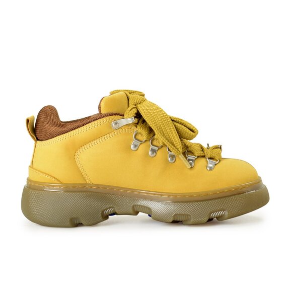 Burberry Men's "Trek Boot" Manilla Leather Hiking Boots Shoes US 8 EUR 41 - Picture 4 of 8